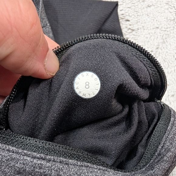 Lululemon Leggings Womens 8 Gray Heathered Pace Rival Crop Run Train 23” - Picture 8 of 11